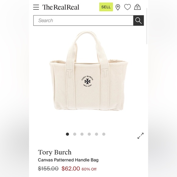 Tory Burch Canvas Tote - Picture 7 of 8